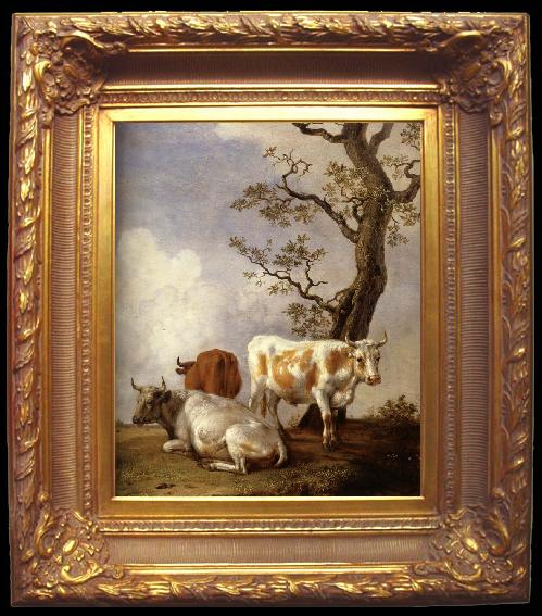 framed  POTTER, Paulus Four Bull, Ta021